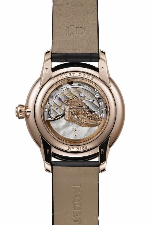 Jaquet Droz - Les Ateliers D art - Tribute to Year of Horse -Petite Heure Minute 41mm case back