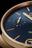 Panerai-Radiomir-3-Days-GMT-Oro-Rosso-PAM-598-blue-sandwich-dial-small-seconds-detail