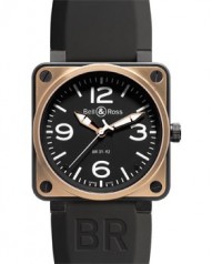 Bell & Ross » _Archive » BR Instrument BR 01-92 46mm Automatic » BR 01-92 PinkGold&Carbon Rubber