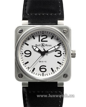 Bell & Ross » _Archive » BR Instrument BR 01-92 46mm Automatic » BR 01-92 WhiteDial Leather