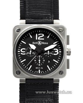 Bell & Ross » _Archive » BR Instrument BR 01-94 46mm Chronograph » BR 01-94 BlackDial Synthetic