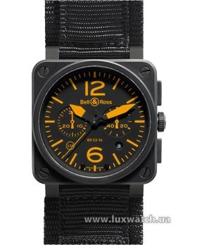 Bell & Ross » _Archive » BR Instrument BR 03-94 42mm Chronograph Carbon » BR 03-94 Orange Synthetic