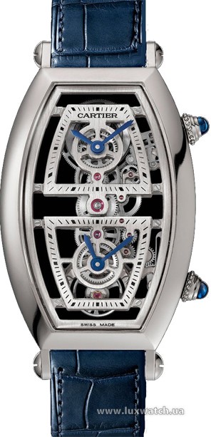 Cartier » Prive » Tonneau XL Skeleton Dual Time » WHTN0006