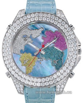 Jacob & Co. » _Archive » Five Time Zone (FullSize, 47mm) JC-47 `The World is Yours` » JC-47JDC