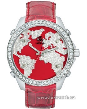 Jacob & Co. » _Archive » Five Time Zone (MidSize, 40mm) JC-M47 `The World is Yours` » JC-M47SR