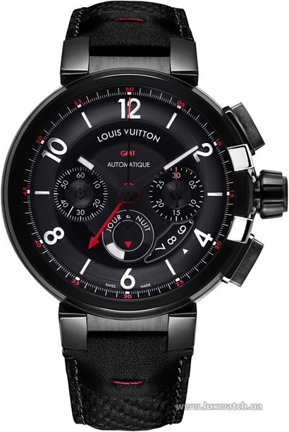 Louis Vuitton » Tambour » Tambour eVolution Chronograph GMT » Tambour eVolution Chronograph GMT in Black