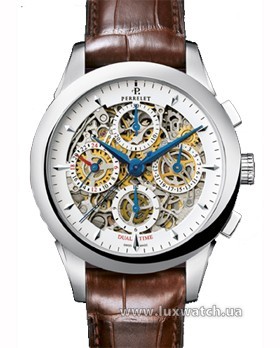 Perrelet » _Archive » Skeleton Chronograph Dual Time » A1010/7