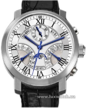 Pierre Kunz » Complication » Chronograph  Retrograde Seconds and Date Moon Phase G402 SDRL » G402 SDRL WG White