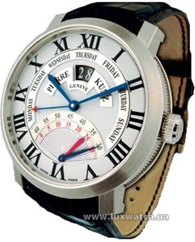 Pierre Kunz » Complication » Double Retrograde Seconds and Day Grande Date G009 GD » G009 GD WG White