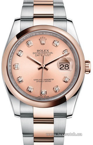 Rolex » _Archive » Datejust 36mm Steel and Everose Gold »  116201 chdo