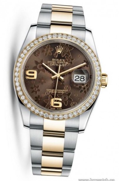 Rolex » _Archive » Datejust 36mm Steel and Yellow Gold » 116243 Bronze Floral