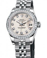 Rolex » _Archive » Lady-Datejust 26mm Steel and White Gold » 179384 Ivory