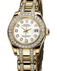 Rolex » _Archive » Pearlmaster Yellow Gold 29 mm » 80298 White MOP D