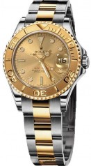 Rolex » _Archive » Yacht-Master 35mm Steel and Yellow Gold » 168623 Champagne
