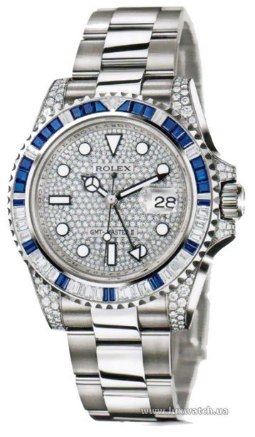 Rolex » _Archive » GMT Master II 40mm White Gold » 116759SA Pave